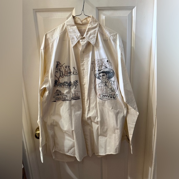 Warner Bros. Other - Warner Bros. Maverick Warner Bros Cream Western Graphic Shirt